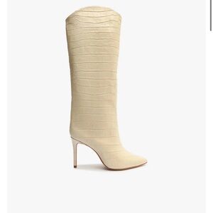 Maryana Boot - 11 / Eggshell / Crocodile Effect Leather